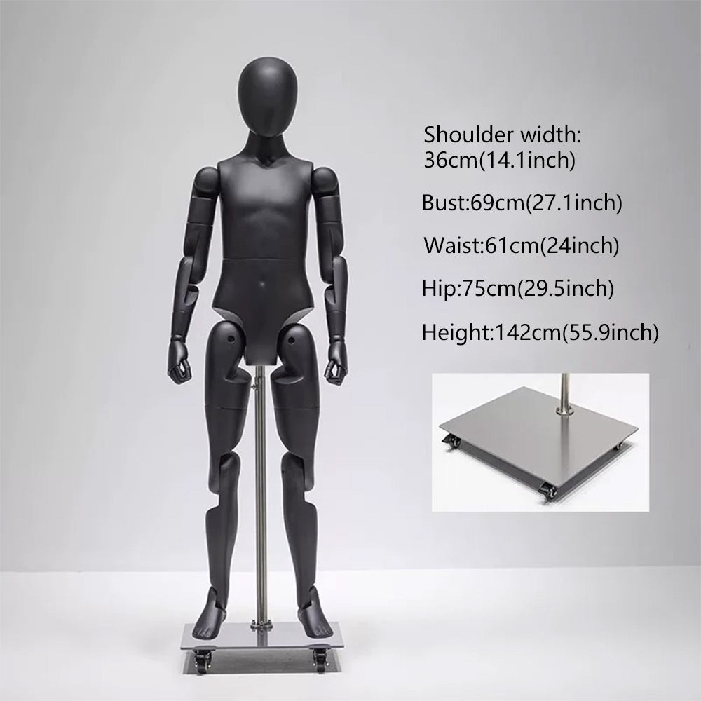 DE-LIANG Poseable Athletic Robot Mannequin for Running, Jumping & Activewear Displays