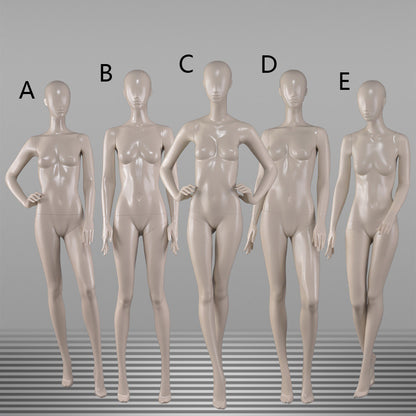 DE-LIANG Female Mannequin Full Body Display,Professional Dress Form for Clothing Store Window Display ,Matte Skin Finish Retail Mannequins