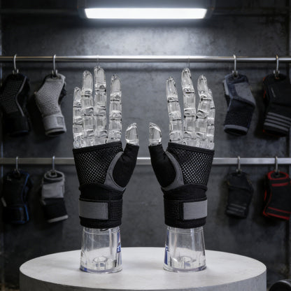 DE-LIANG Clear Hand Mannequin - Jewelry Ring Bracelet Watch Display Holder Articulated