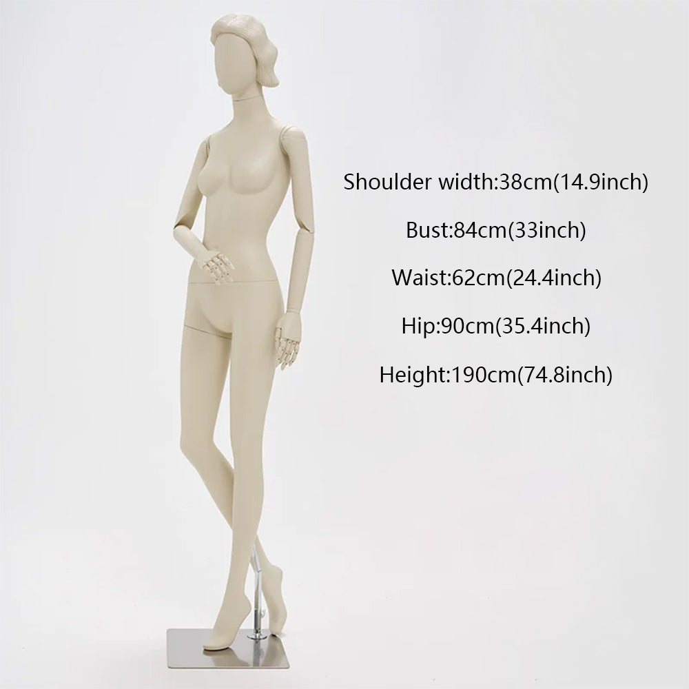 DE-LIANG Full Body Female Mannequin Standing & Sitting | Clothing Display Dress Form