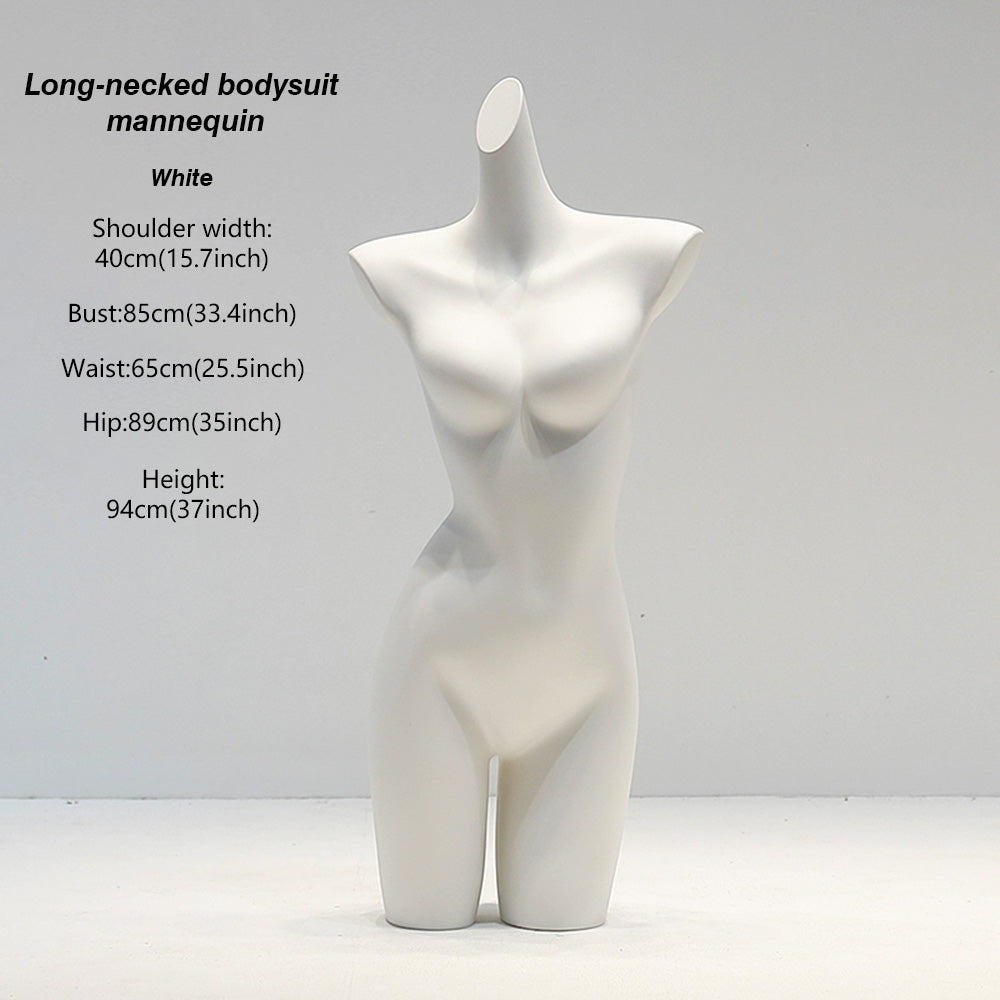 DE-LIANG White Female & Male Lingerie Display Form - Bust Torso Hip Mannequin Bra Panty Underwear Display Prop