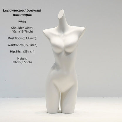 DE-LIANG White Female & Male Lingerie Display Form - Bust Torso Hip Mannequin Bra Panty Underwear Display Prop