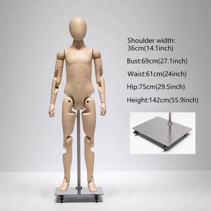 DE-LIANG Poseable Athletic Robot Mannequin for Running, Jumping & Activewear Displays