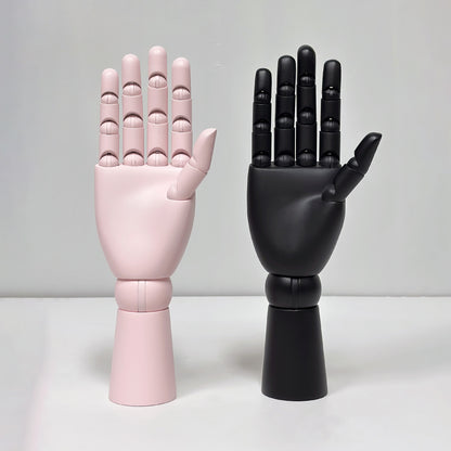 DE-LIANG Wall Mount Mannequin Hand, Mechanical Wood Jewelry Display Stand for Boutiques