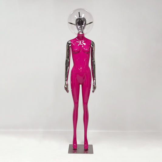 DE-LIANG 3D Holographic Female Mannequin with LED Bluetooth for Retail Window Display