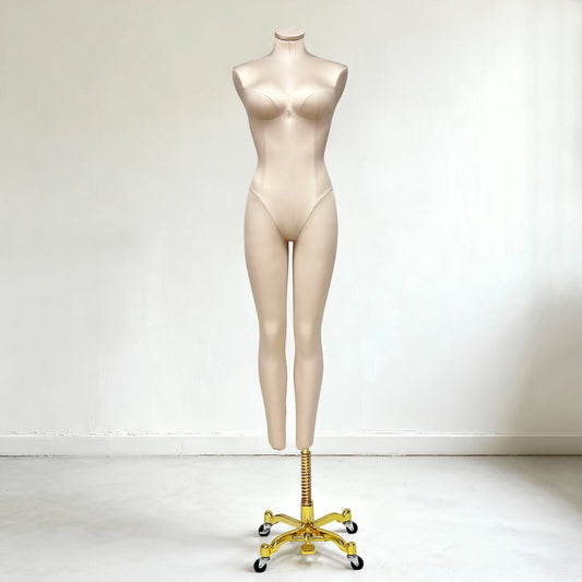 DE-LIANG Full Body Dress Form for Gowns & Pants | Soft Chest | Pinnable | 143cm
