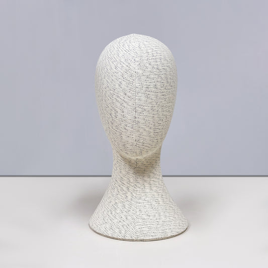 DE-LIANG luxury Pinnable Linen Mannequin Head: Fashion Style Jewelry, Wig, Hat, Sunglasses, Sarves Display