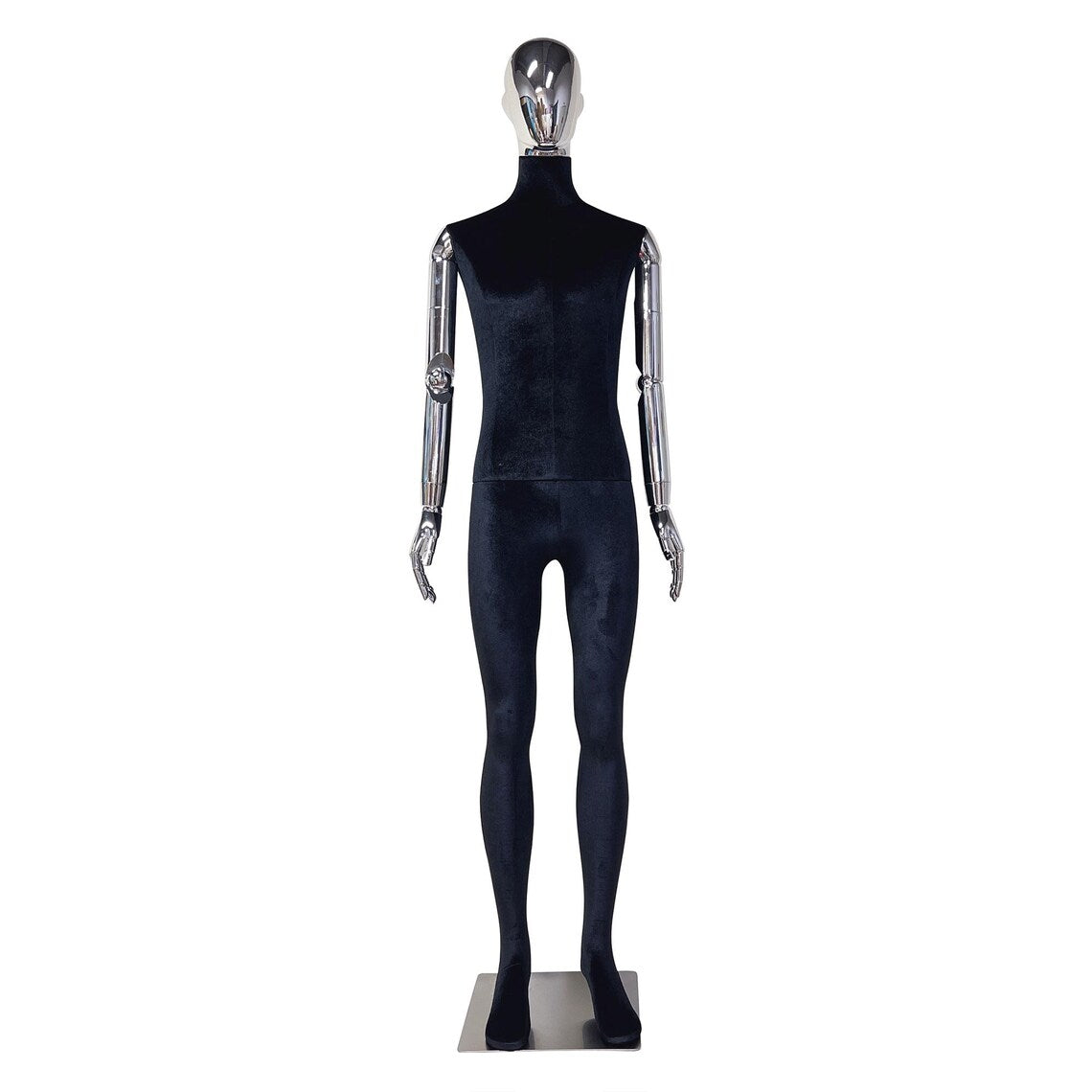 Black Velvet Male Full Body Mannequin