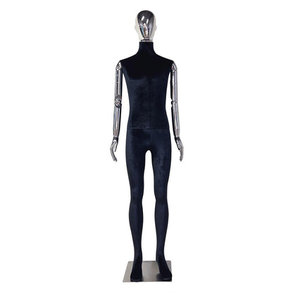 Black Velvet Male Full Body Mannequin