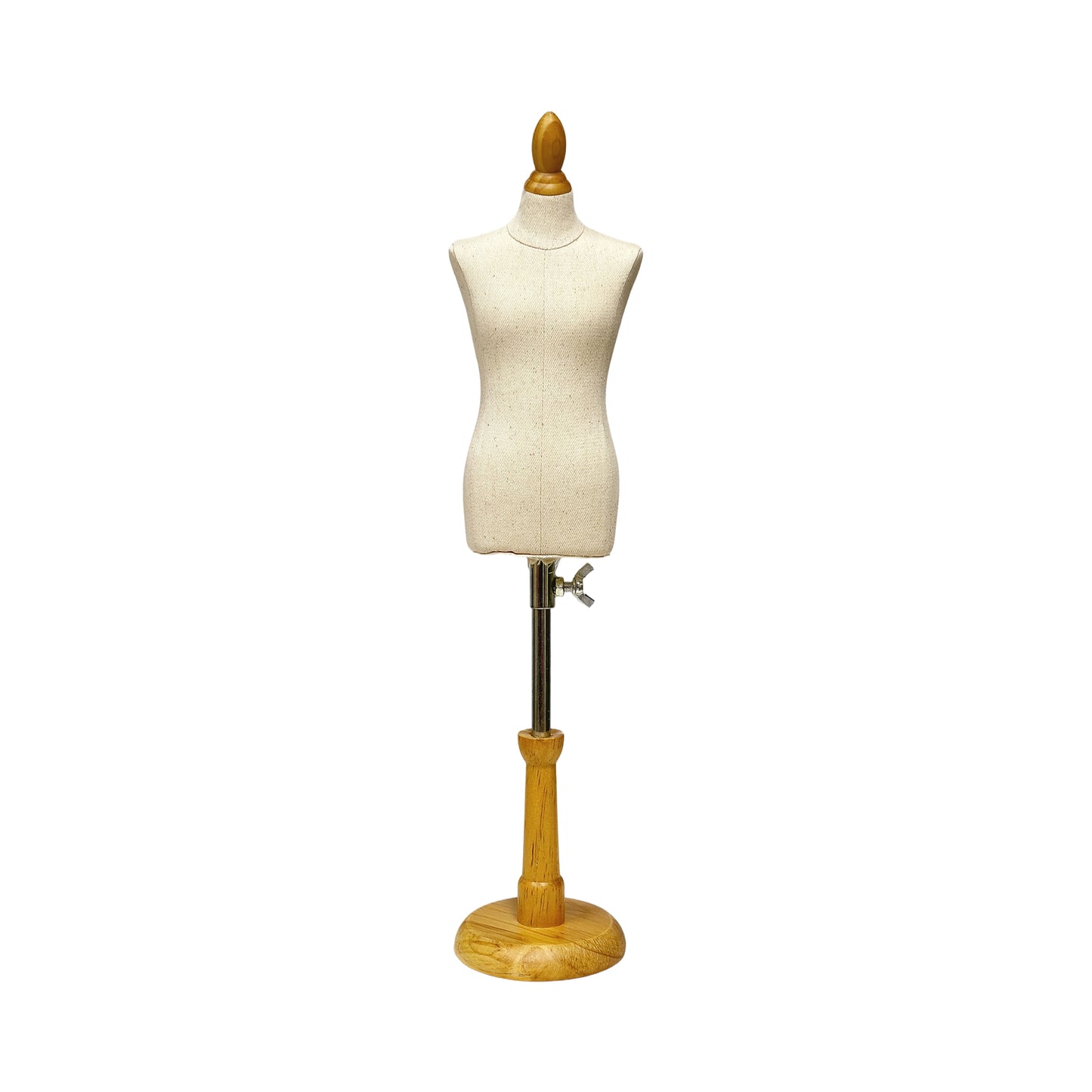 DE-LIANG 1/4 Scale Male Dress Form – Fully Pinnable Mini Mannequin with Wooden Base and Assembly Tools, Dressmaker dummy (not adult size)