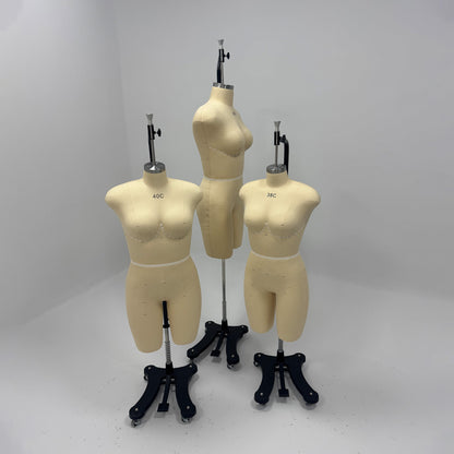 DE-LIANG Lingerie & Swimwear Dress Form for Pattern Making, Draping & Bra Fitting