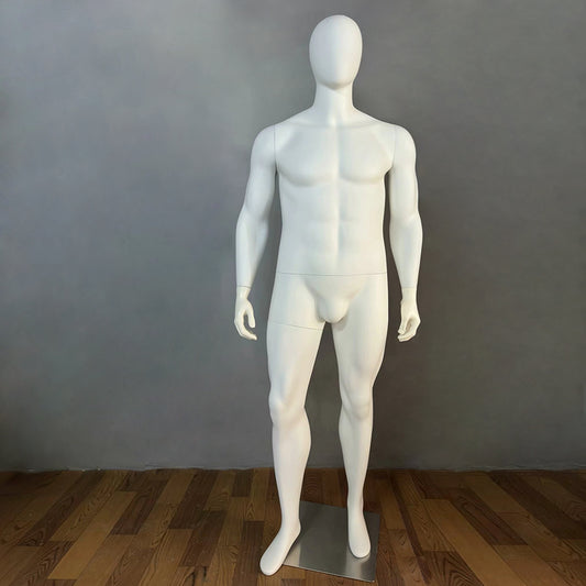 Manufacturer Plus Size Fat Men Plastic PP Material Adult Full Body Fashion Display Mannequin For Clothes Windows Display DL180