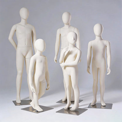 DE-LIANG Kids Full Body Mannequin Ages 4-14 | 6 Sizes Children Clothing Display Form