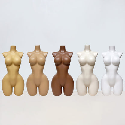DE-LIANG Big Bust Slim Waist Curvy Half Body Mannequin for Lingerie Swimwear Display