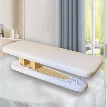 Multi-functional thickened solid wood ironing stool special ironing clothes small ironing table ironing tool household ironing board DLIB36-BEIGE