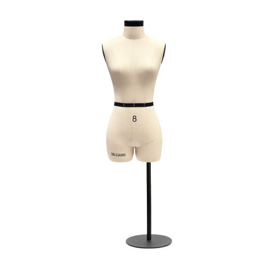 DE-LIANG 1:2 Mini Female Dress Form – Half Scale Sewing Mannequin (Size 8  Not Full Size)