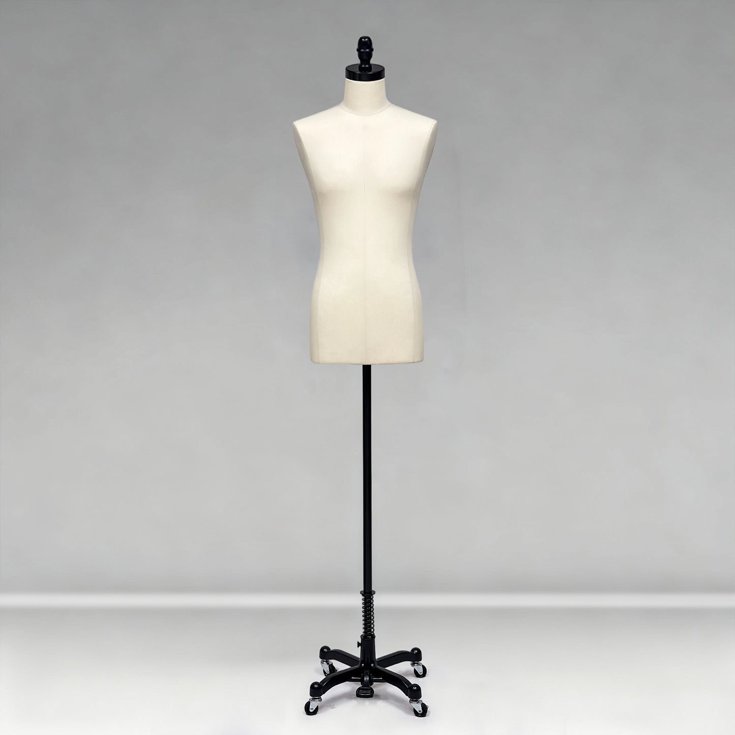 DE-LIANG Male Half Body Dress Form, Men Fabric Mannequin for Suit and Cloth Display