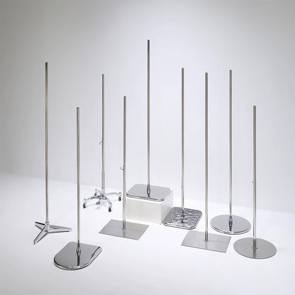 DE-LIANG Mannequin Base Stand | Half Body Mannequin Display Stand Stainless Steel