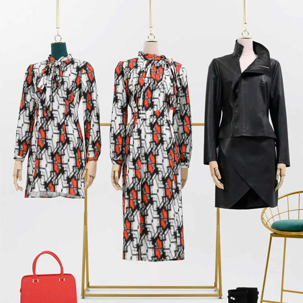 DE-LIANG Hanging Display Mannequin Half Body Form,Suede Fabric Dress Form,Manikin Model for Wedding Display,Women Form with Gold Hook