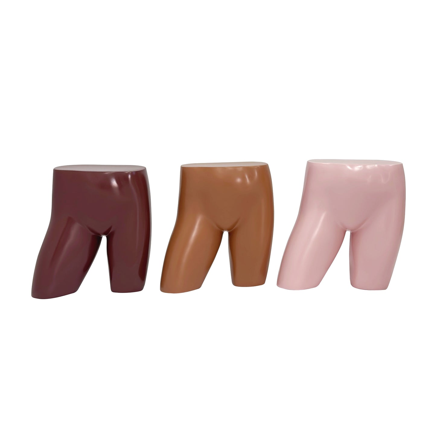 DE-LIANG Female Hip Mannequin – Fiberglass Torso Form for Panties & Swimwear Display