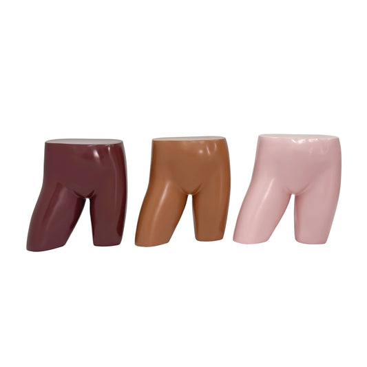 DE-LIANG Female Hip Mannequin – Fiberglass Torso Form for Panties & Swimwear Display