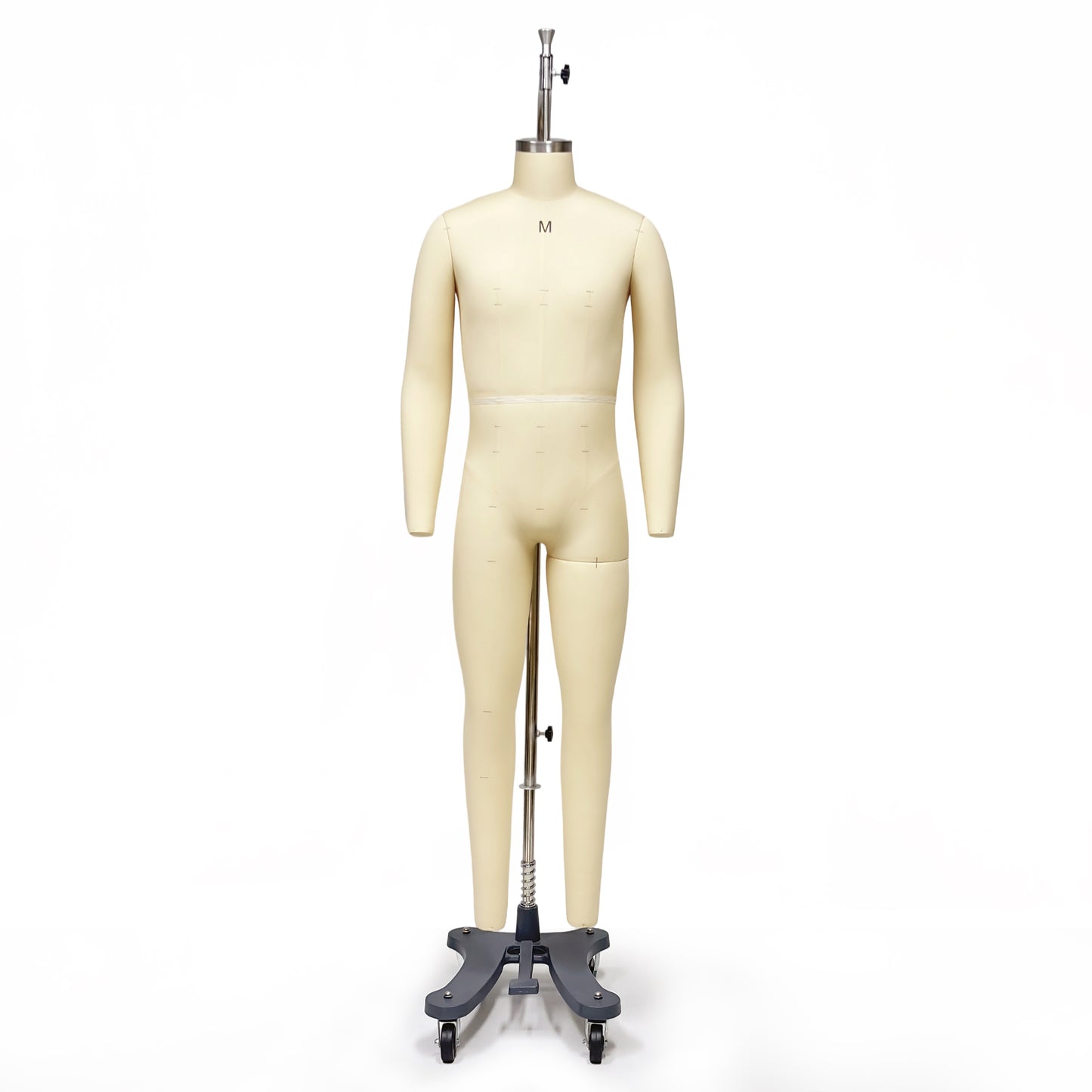 DE-LIANG Professional Male Tailor Dress Form with Legs and Base,Adult Adjustable Mannequin Torso, Full Body Sewing Form for Fashion Design, Pattern Making & Garment Display