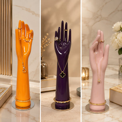 DE-LIANG Jewelry Hand Display Stand | Mannequin Hand for Rings & Bracelets | 6 Colors