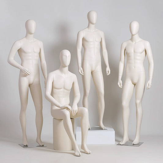 DE-LIANG Male Full Body Premium Mannequin for Clothing Display | Standing & Sitting Pose