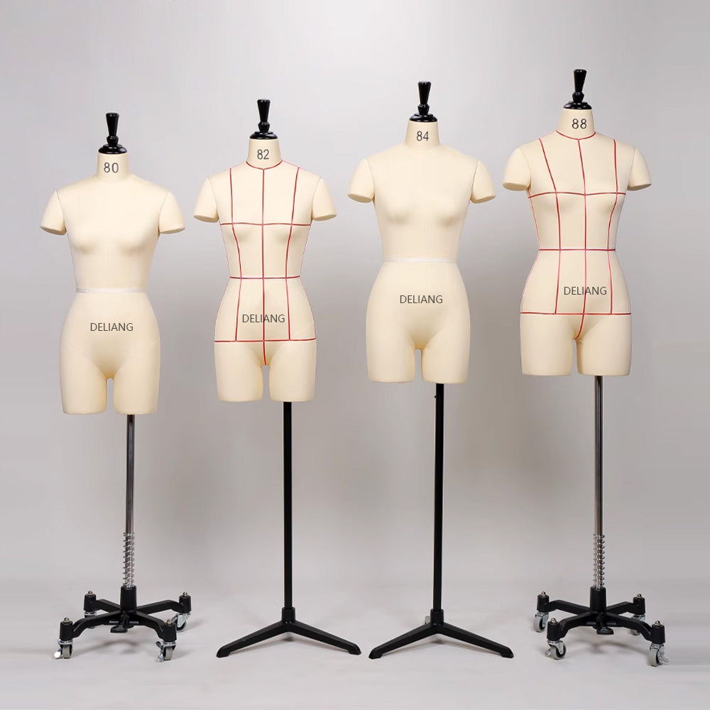 Mannequin de couture pour femme adulte, mannequin de couture, modèle de drapage pour la conception, torse entièrement épinglable avec un bras souple gauche