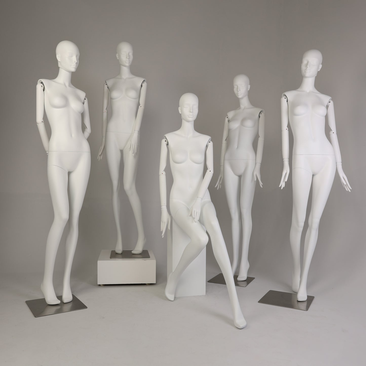 DE-LIANG Makeup Female Full Body Mannequin | Fiberglass Form for Bridal & Fashion Retail