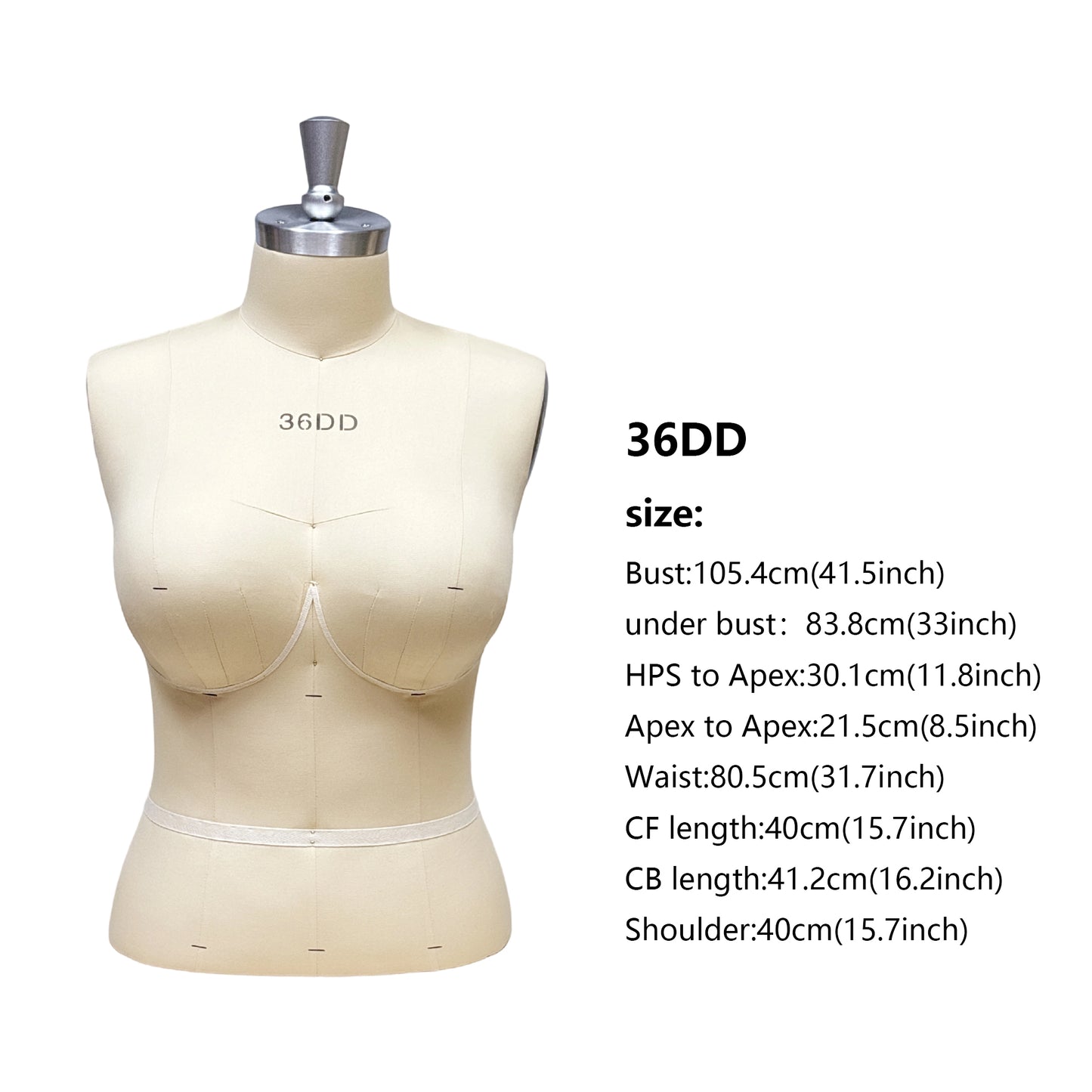 DE-LIANG Mannequin de luxe pour femme grande taille avec bras dorés, mannequin de présentation de torse en daim rose, modèle de présentation de torse de mannequin grande taille