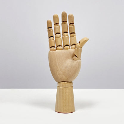 Maniquí de mano de madera de alta calidad, maniquí de mano de madera móvil para mujer, ideal para exhibir guantes, anillos, relojes, collares, gafas de sol, joyas y decoración.