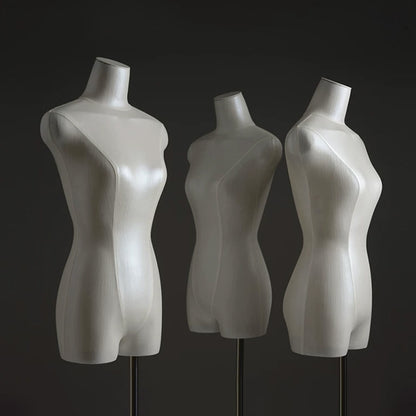 DE-LIANG Female Half Body Torso Mannequin for Dress Tops Lingerie Boutique Display