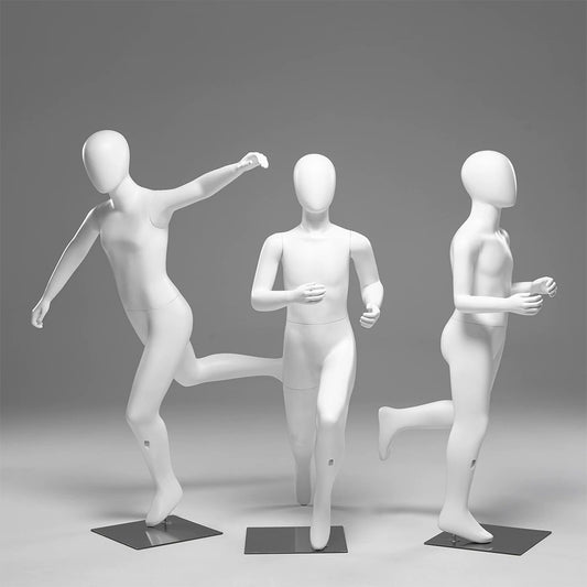 JELIMATE Kids Sports Mannequin Full Body Running & Jumping – Child Athletic Display Form