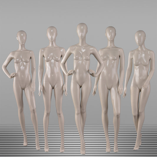 DE-LIANG Female Mannequin Full Body Display,Professional Dress Form for Clothing Store Window Display ,Matte Skin Finish Retail Mannequins