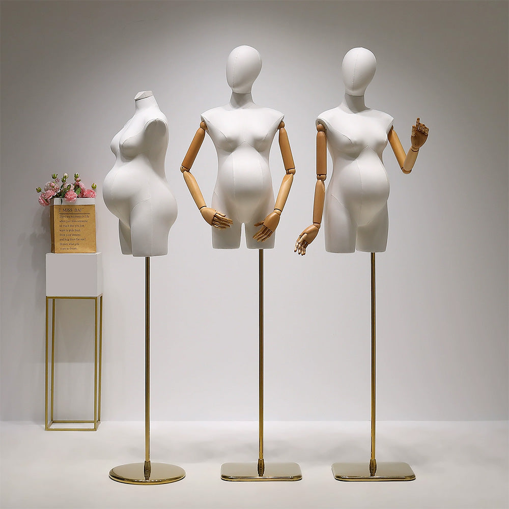 Pregnant mannequin torso for maternity clothing display