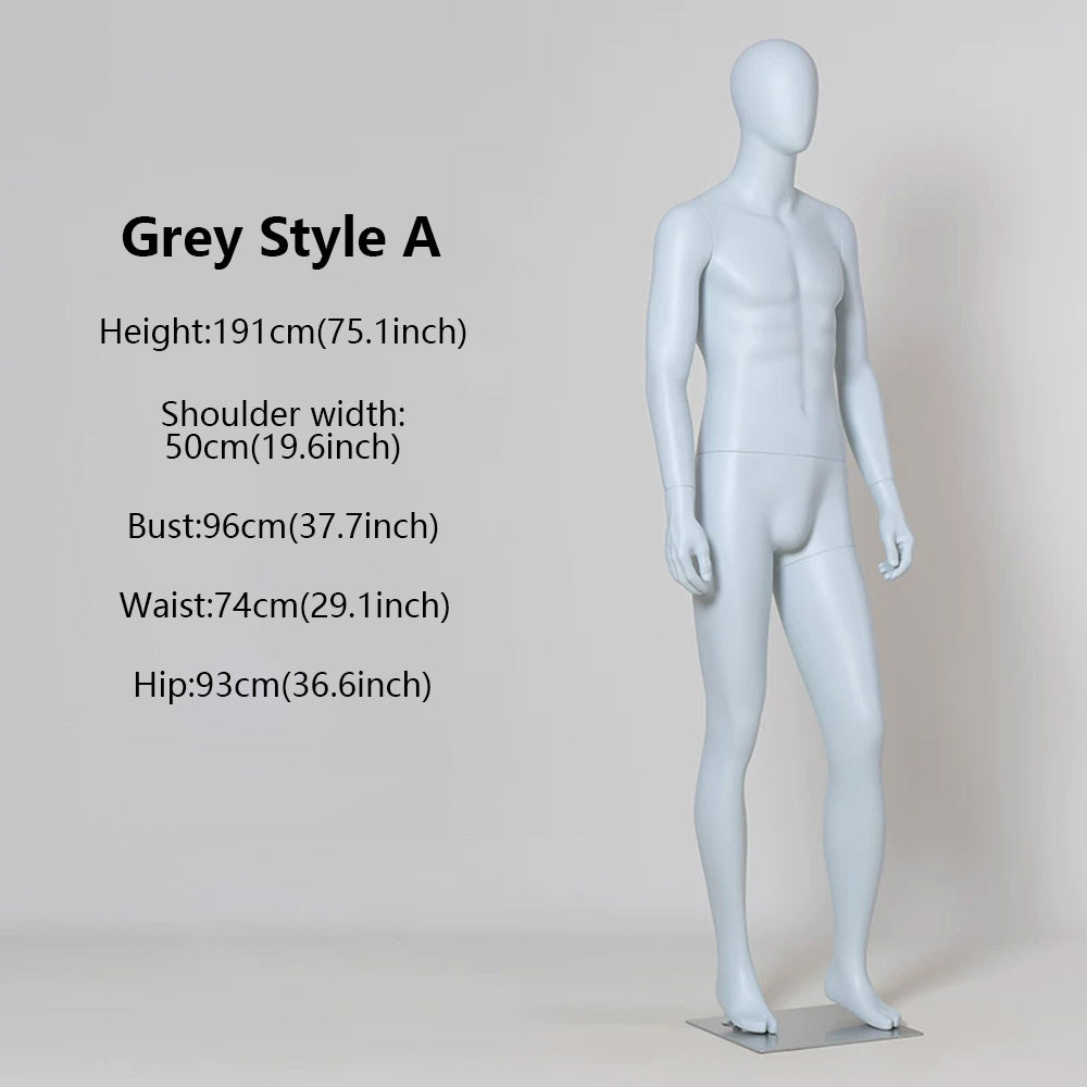 DE-LIANG Male Full Body Premium Mannequin for Clothing Display | Standing & Sitting Pose