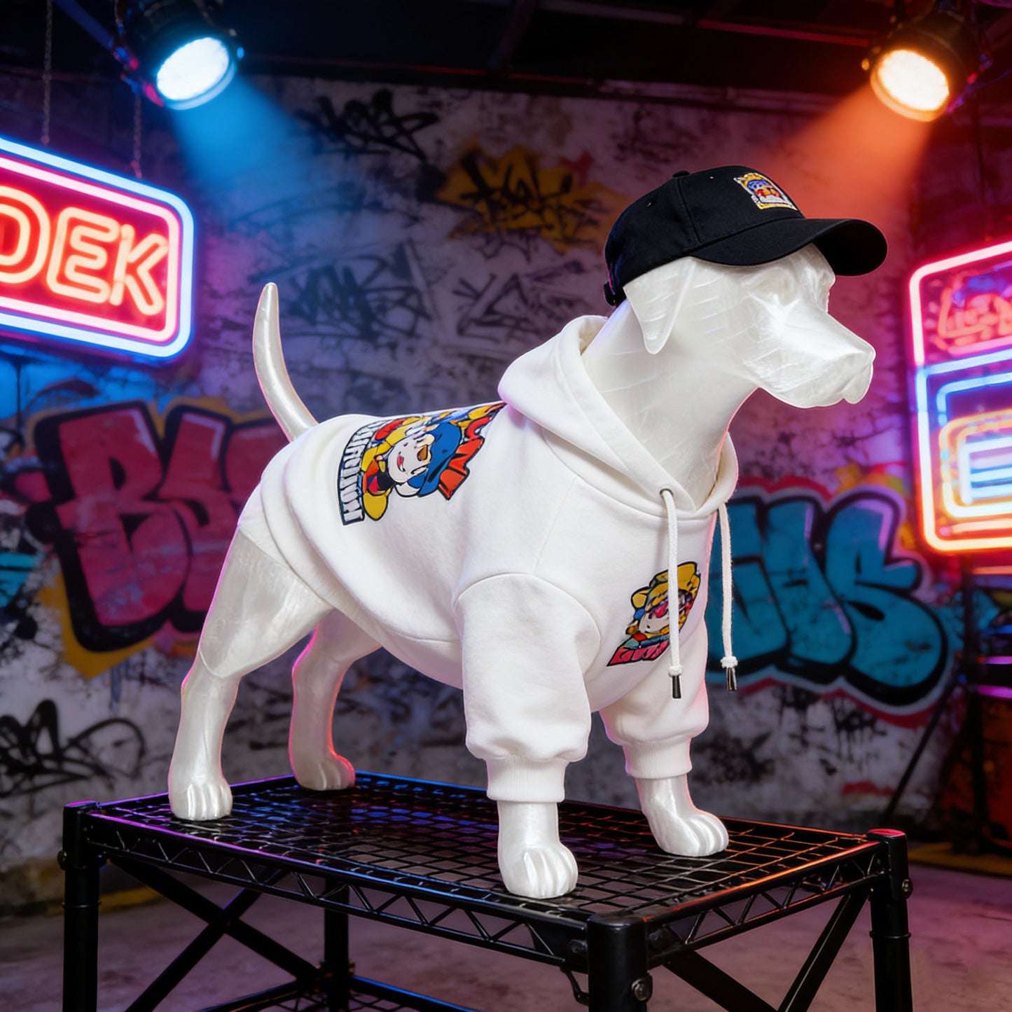 Professional 3D Printed Dog Mannequin - Detachable Pet Clothing Display Model with Ultra-Strong Magnetic Joints - Realistic & Elegant Pet Store Prop