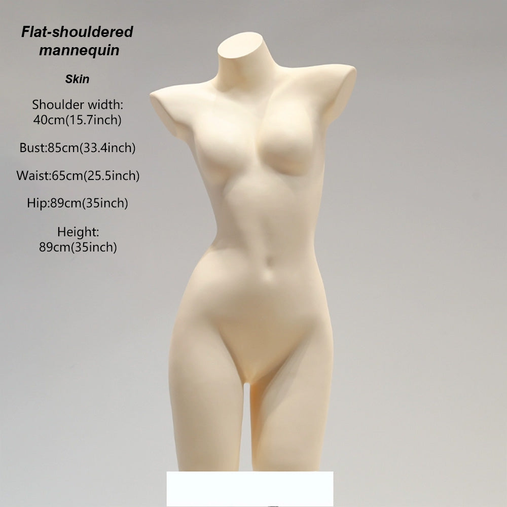 DE-LIANG White Female & Male Lingerie Display Form - Bust Torso Hip Mannequin Bra Panty Underwear Display Prop