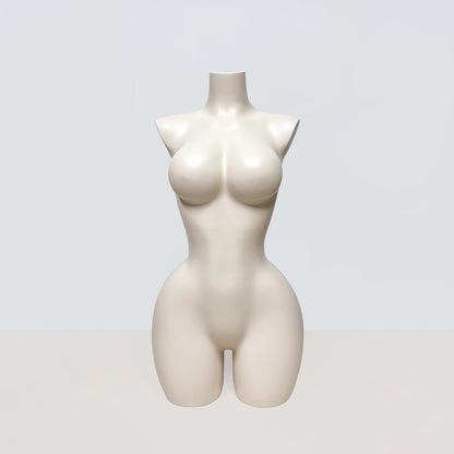 DE-LIANG Big Bust Slim Waist Curvy Half Body Mannequin for Lingerie Swimwear Display