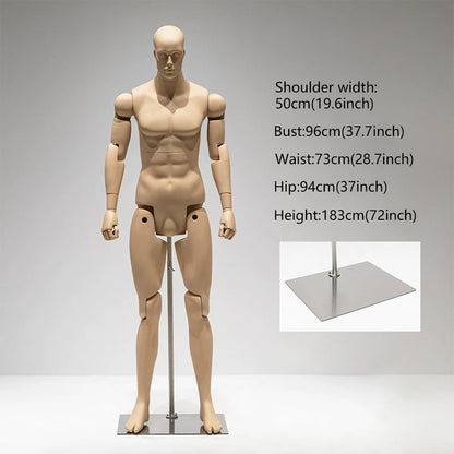 DE-LIANG Poseable Athletic Robot Mannequin for Running, Jumping & Activewear Displays