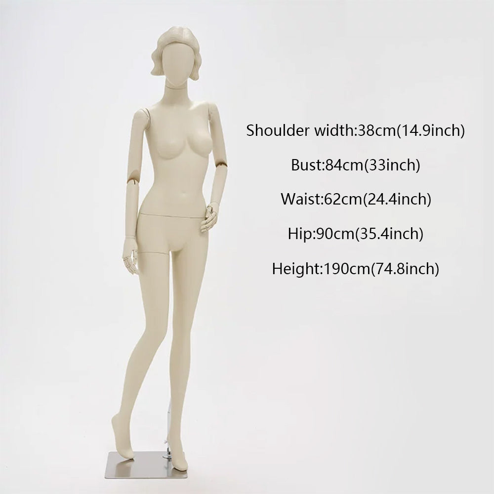 DE-LIANG Full Body Female Mannequin Standing & Sitting | Clothing Display Dress Form