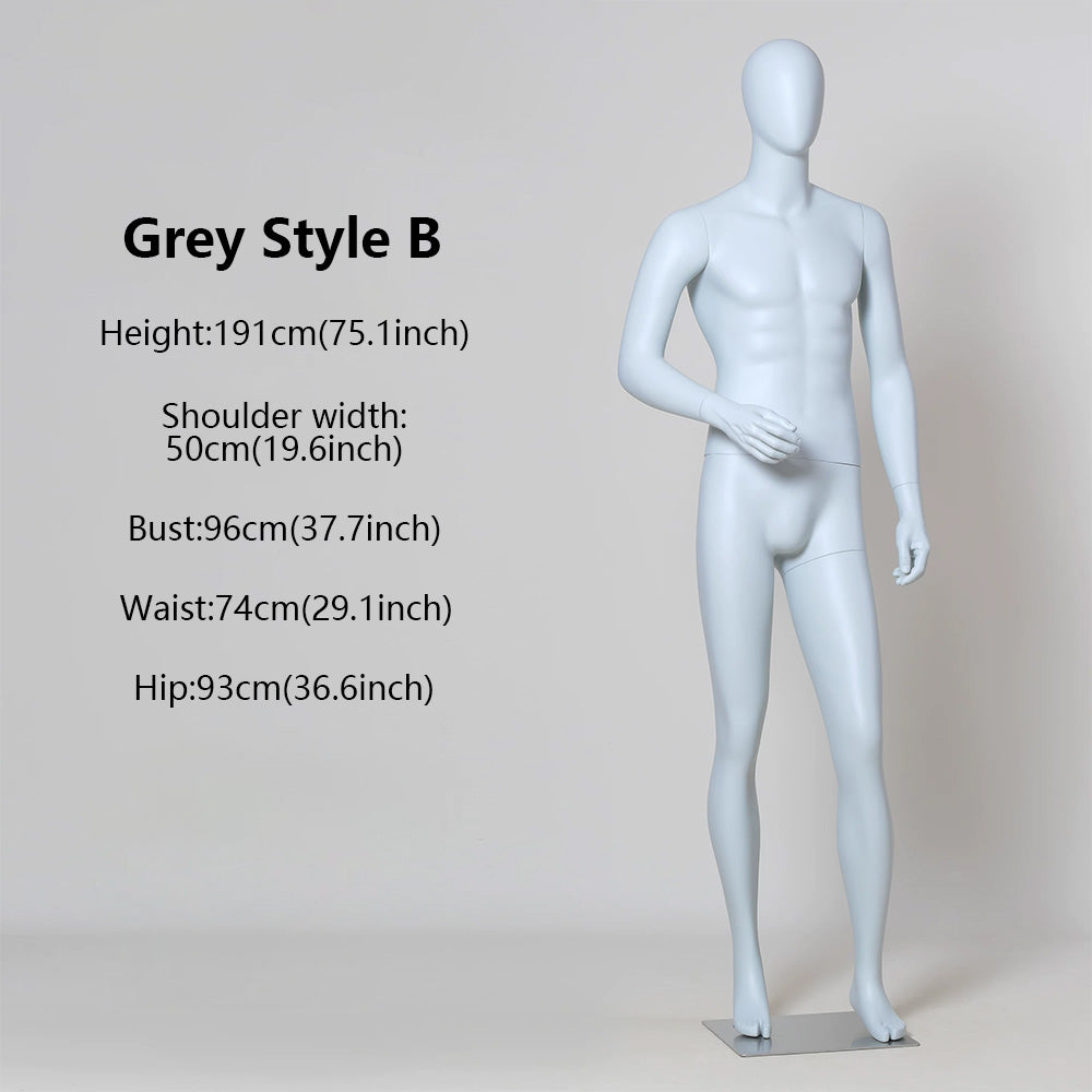 DE-LIANG Male Full Body Premium Mannequin for Clothing Display | Standing & Sitting Pose