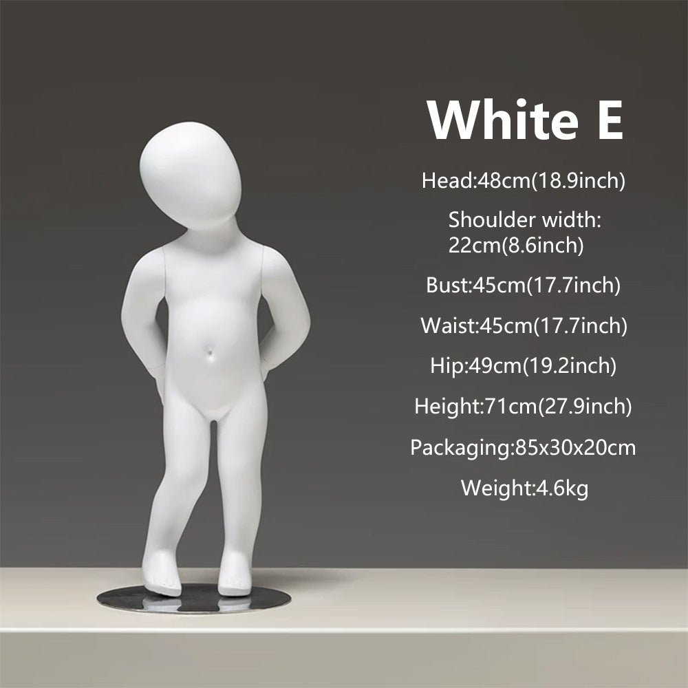 DE-LIANG Baby & Child Mannequin Full Body – Kids Display Dress Form for Clothing Store
