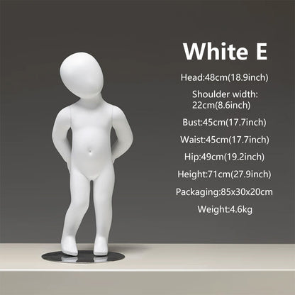 DE-LIANG Baby & Child Mannequin Full Body – Kids Display Dress Form for Clothing Store