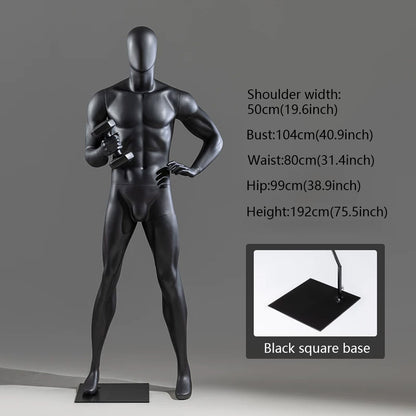 DE-LIANG Athletic Sport Mannequin Dumbbell & Sitting Pose for Gym & Sportswear Store