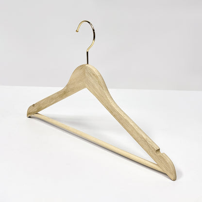 Natural Camphor Wood Hanger Wardrobe Clothing Store Home Suit Clothes Hanging Non-Slip Hanger ,Smooth White Finish Wooden Dress Hangers50pcs