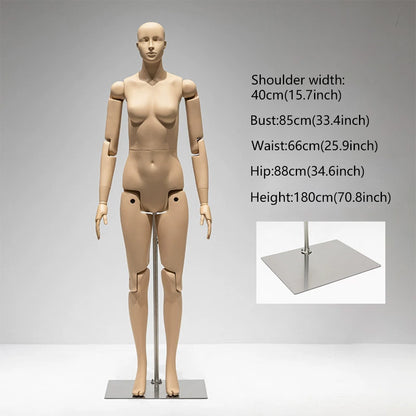 DE-LIANG Poseable Athletic Robot Mannequin for Running, Jumping & Activewear Displays