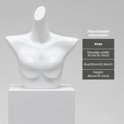 Mannequin de vitrine en velours à demi-corps féminin DE-LIANG, buste féminin avec bras en bois, mannequin de vitrine DL0040