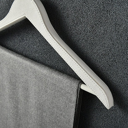 DE-LIANG Leather Hangers,Hanger For Wedding Dress,Can Custom LOGO Hanger Free,Black Round Hook Hanger Clothes,Wedding Hanger for Bridesmaids DL2423 DE-LIANG